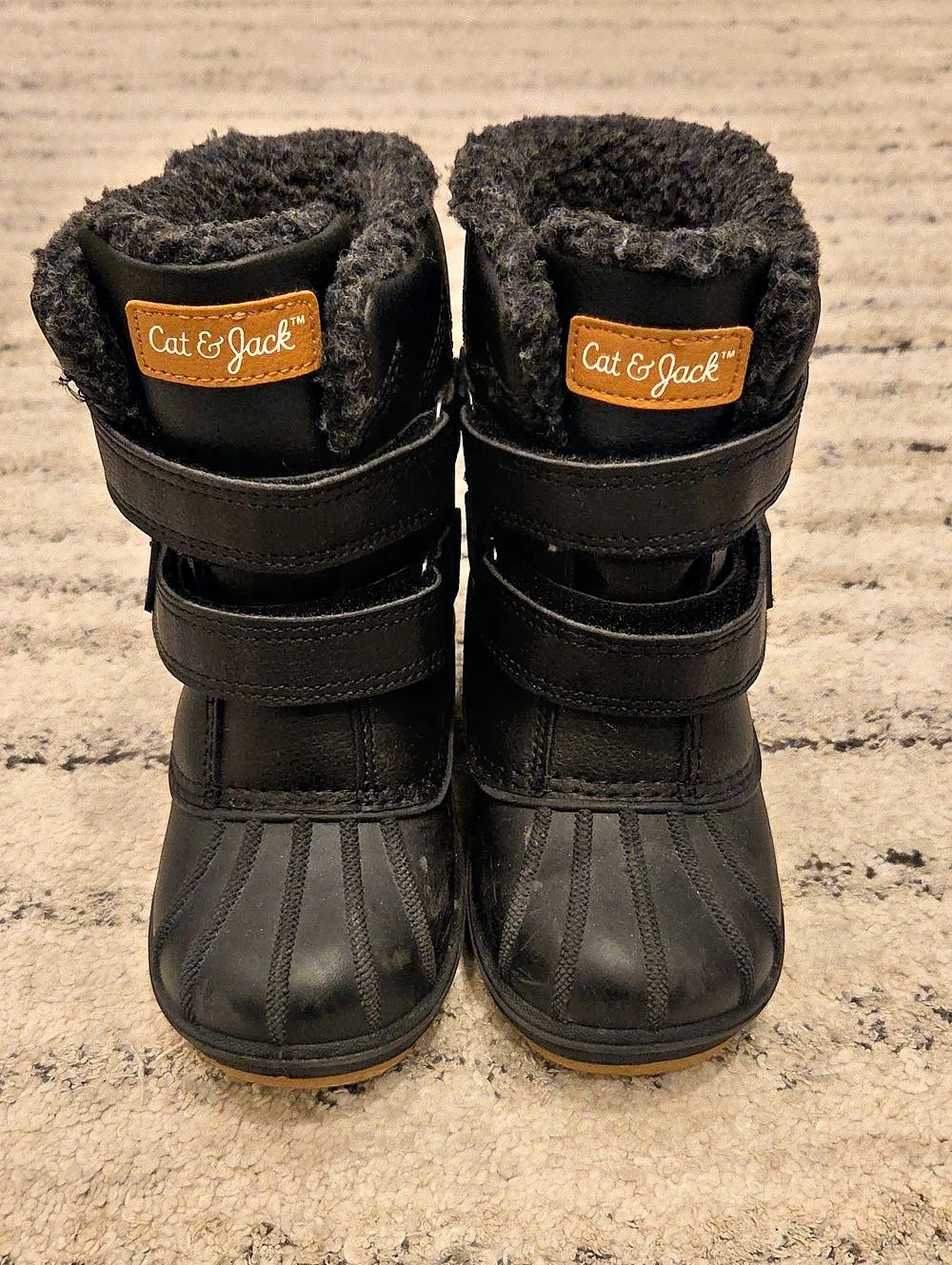 Cat & Jack Kids Winter Boots Black US 11
